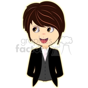 Groom cartoon character vector image