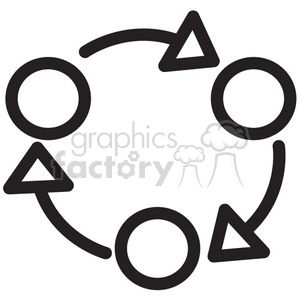 rotation process vector icon