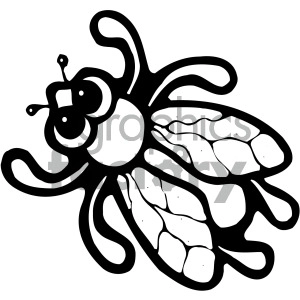 black white bug clipart