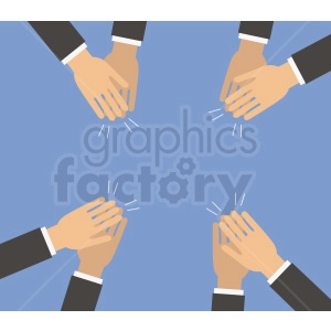 hands clapping vector