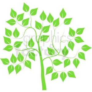 light green tree design