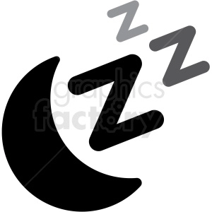 moon sleep stars icon vector