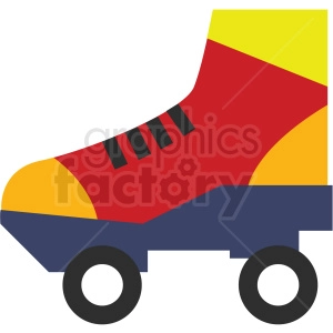 roller skate vector clipart icon