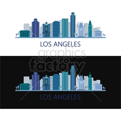 la city skyline illustration