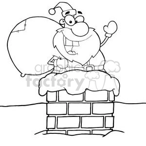 3397-Santa-Claus-In-Chimney