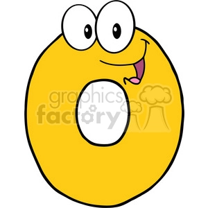 4960-Clipart-Illustration-of-Number-Zero-Cartoon-Mascot-Character