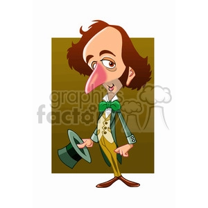 Felix Mendelssohn cartoon caricature