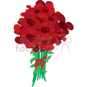 valentines flowers vector