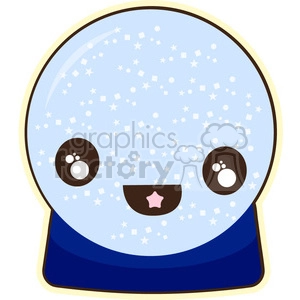 Crystal Ball cartoon character vector clip art image