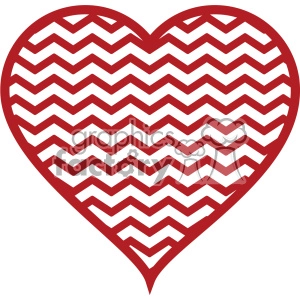 chevron heart svg cut file