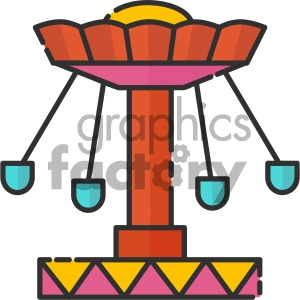 funfair swing vector royalty free icon art