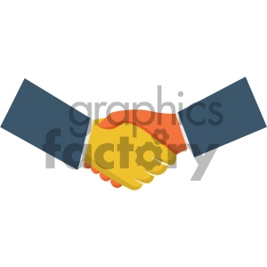 handshake vector flat icon