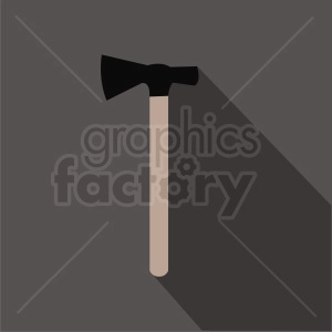 hatchet on dark background