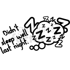 didnt sleep well last night digital planner sticker