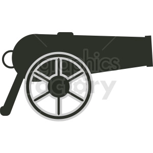 vector cannon clipart