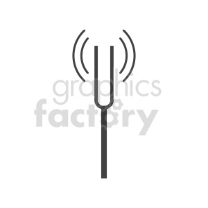 fork tunning vector clipart