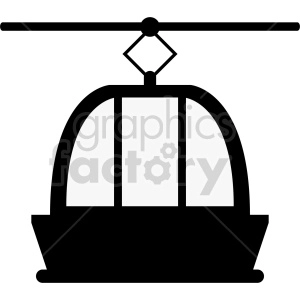 ski lift vector clipart