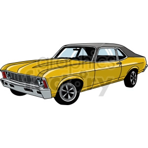 muscle car vector clipart