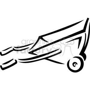 black and white wheelbarrow