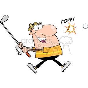 4697-Royalty-Free-RF-Copyright-Safe-Male-Golfer-Hitting-Golf-Ball