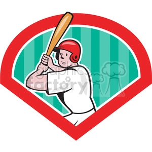 baseball batter batting front