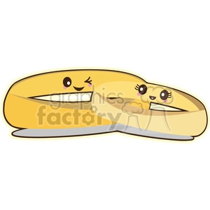 wedding rings cartoon character