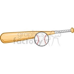 Wooden Baseball Bat And Ball