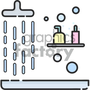 shower vector icon