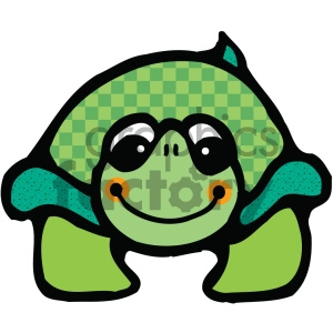 cartoon clipart Noahs animals turtle 004 c