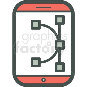 vector editing smart device vector icon