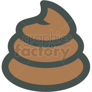 dog poo vector icon