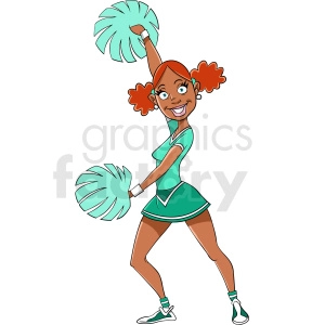 African American teenage girl cartoon