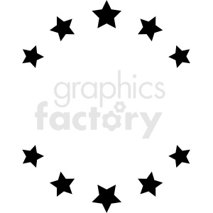 star circle design vector clipart