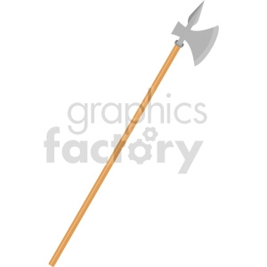 spear axe weapon vector clipart