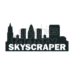 vector skyscraper buildings clipart