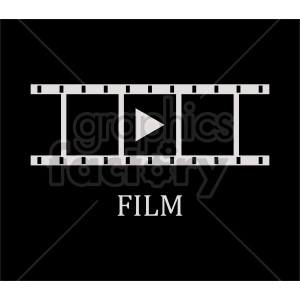 film strip on dark background