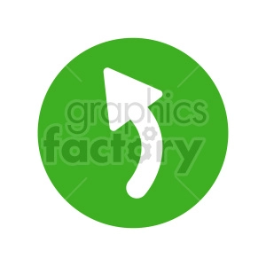 curved arrow icon vector clipart