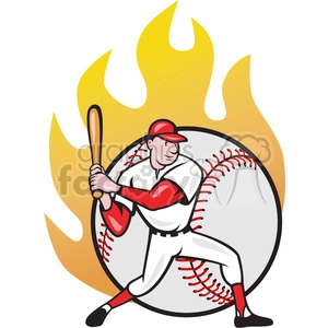 baseball player batting side kneel BALL