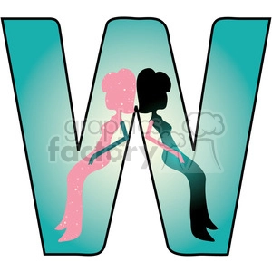 Letter W Woman