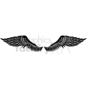 vinyl ready vector wing tattoo design 071