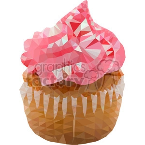 Cupcake geometry geometric polygon vector graphics RF clip art images