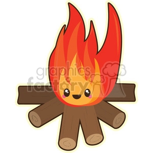 cartoon Fire illustration clip art image