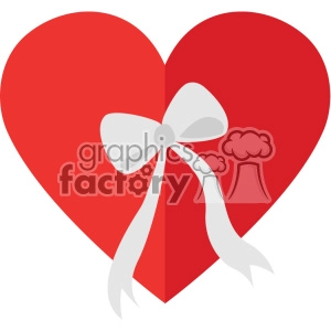 heart with a bow svg cut files vector valentines die cuts clip art