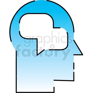 thinking brain storming icon