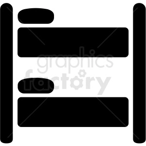 bunk bed vector icon design