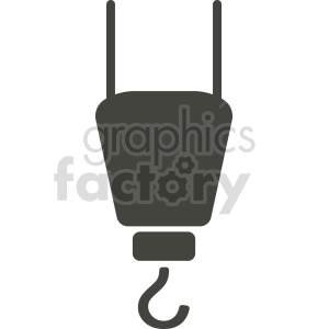 silhouette crane hook clipart