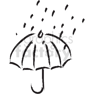 black and white tattoo umbrella vector clipart