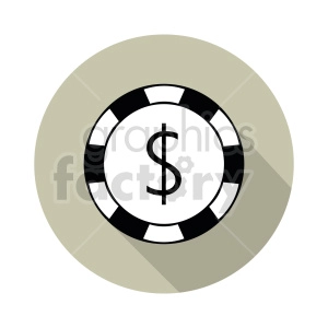 poker chip vector clipart 0