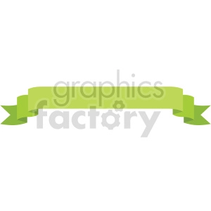 green straight ribbon design vector clipart