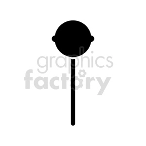 sucker outline vector clipart